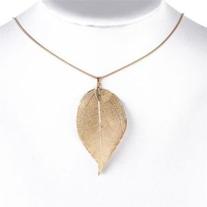 🔹New🔹Boho Gold Leaf Pendant Necklace